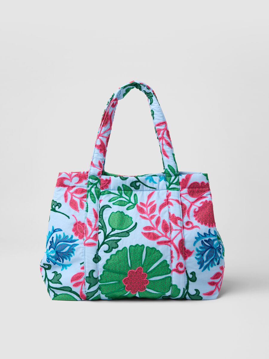 Multicolour pure cotton beach bag_2