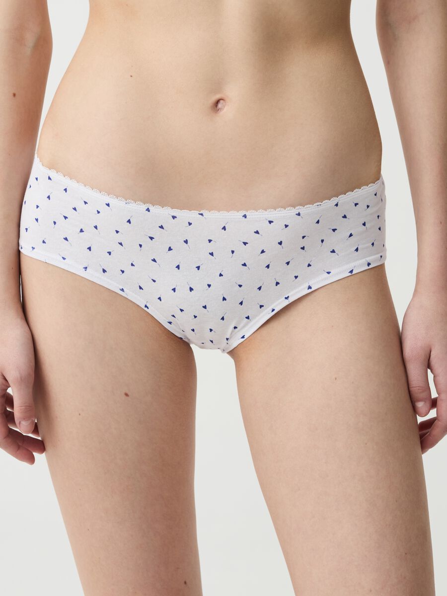 Three-pack organic stretch cotton French knickers_1