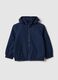 Child's blue regular fit jacket with full zip and hood_0