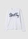 T-shirt branca em algod&atilde;o org&acirc;nico puro com estampado &ldquo;Street Tag&rdquo; para rapaz_3