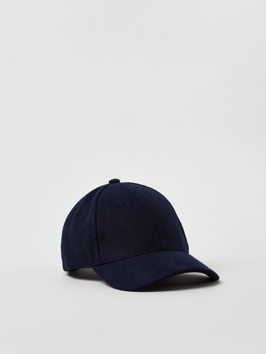 Baseball cap in wool and viscose_0
