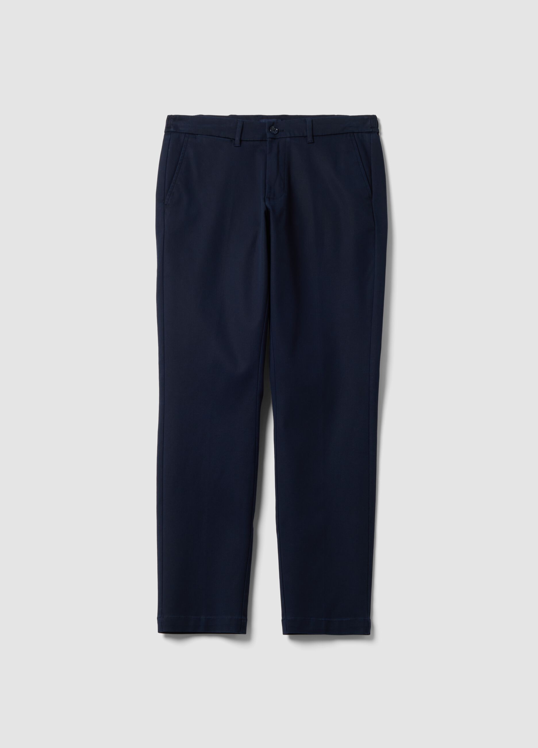 &Mu;&pi;&lambda;&epsilon; chino &pi;&alpha;&nu;&tau;&epsilon;&lambda;ό&nu;&iota; slim fit &alpha;&pi;ό lyocell &kappa;&alpha;&iota; &epsilon;&lambda;&alpha;&sigma;&tau;&iota;&kappa;ό &beta;&alpha;&mu;&beta;ά&kappa;&iota;
