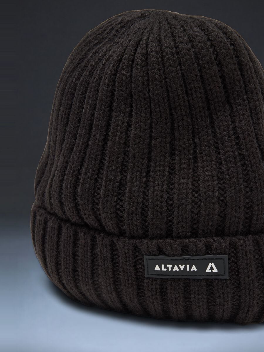 Rib-knit beanie with turn-up cuff ALTAVIA WITH DEBORAH COMPAGNONI_2