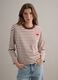 Multicolour Striped Pure Cotton Relaxed Fit Jumper with Heart_2