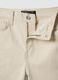 White Stretch Denim Cotton Bootcut Jeans_5