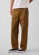 Pantaloni marroni in puro cotone_1