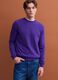 Purple pure wool crew-neck jumper, regular fit_0
