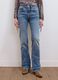 Light Blue Stretch Cotton Bootcut Jeans_1