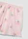 Girls' regular fit short pink cotton pyjamas with strawberries_3