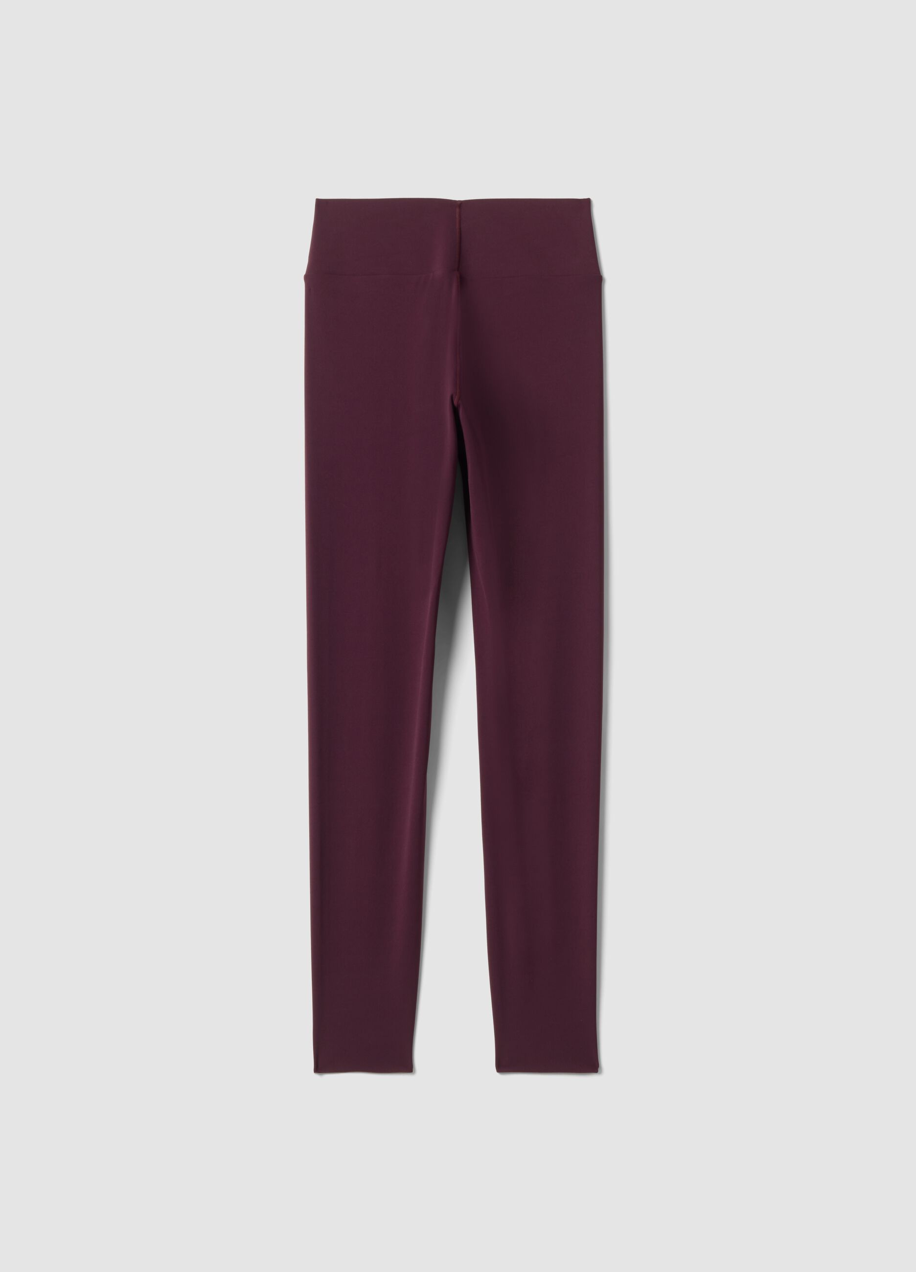 Purple slim leggings in stretch fabric with regular-rise waist &ndash; ALTAVIA STUDIO