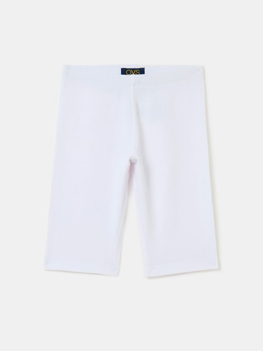 Cycling shorts in stretch cotton_0