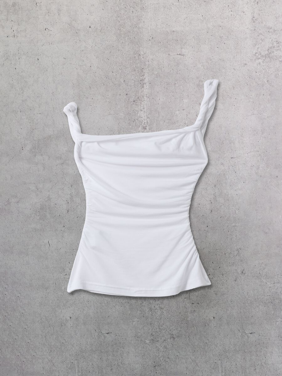 White Asymmetrical Tank Top_6