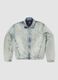 Vintage Light Blue Padded Denim Jacket_0