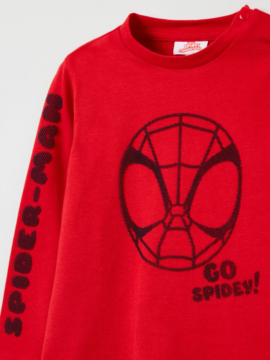 T-shirt with long sleeves and Spider-Man print_2