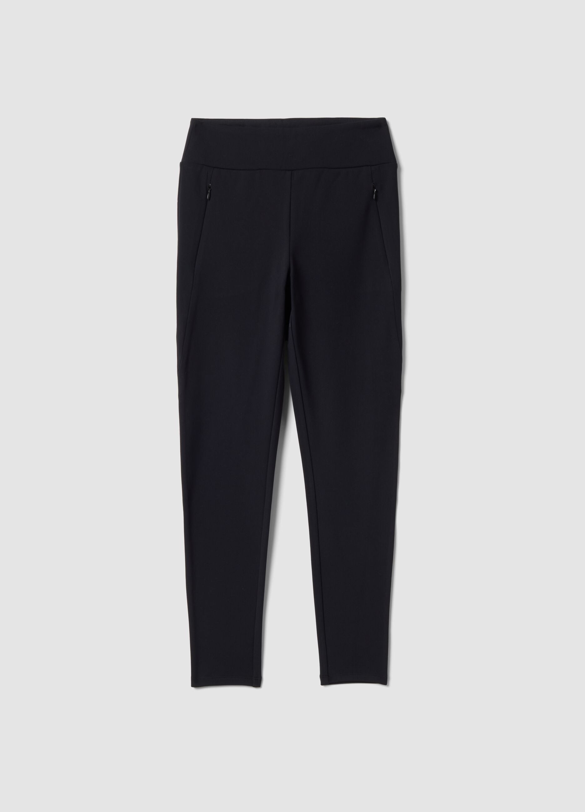 Black stretch leggings with zip pockets ALTAVIA STUDIO