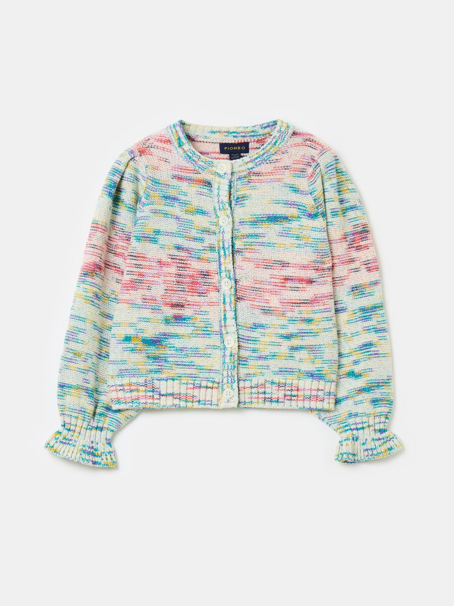 Multicoloured knitted cardigan_4