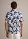 Blue organic cotton floral shirt_3