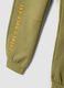 Green cotton-blend trousers with cuffed hems_2