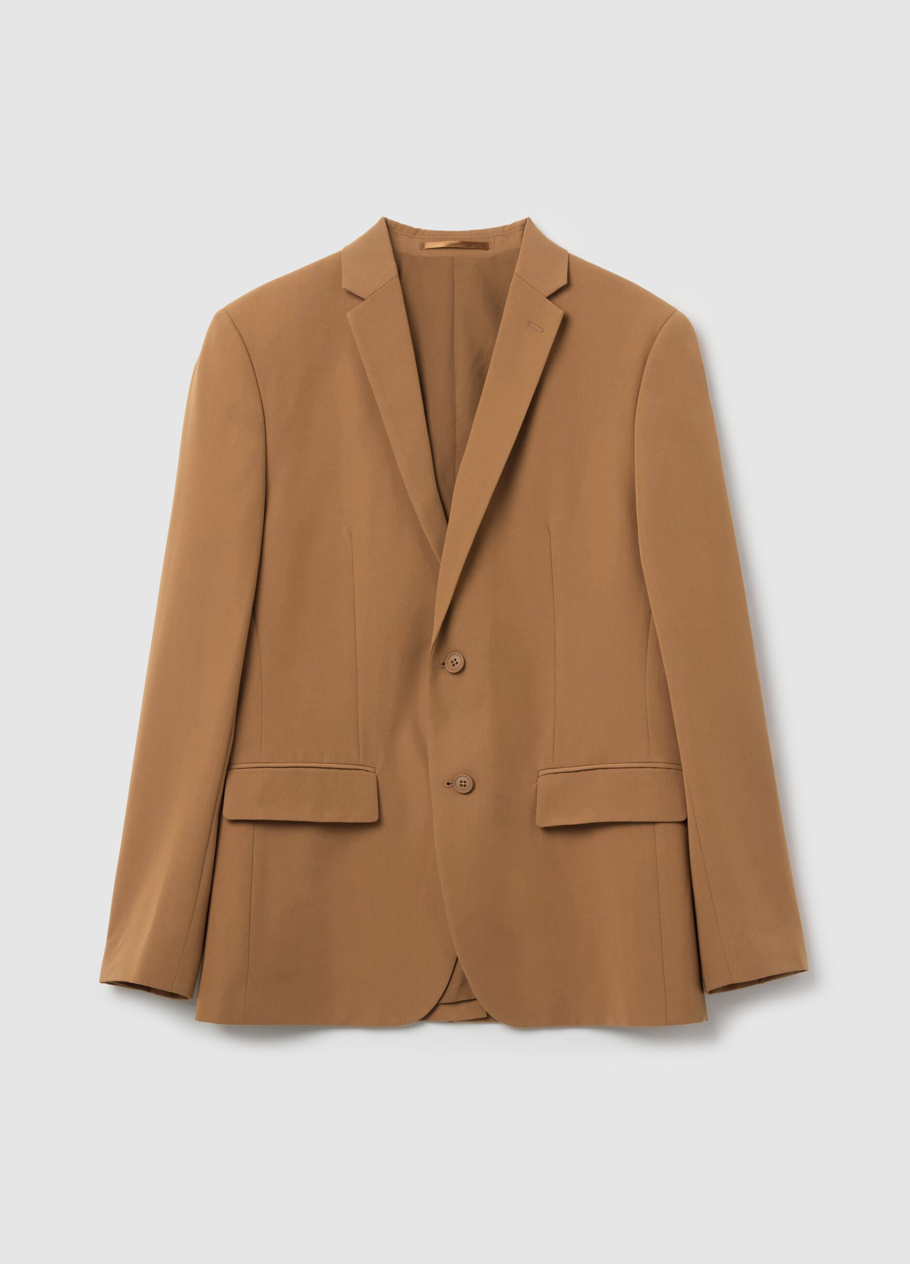 Slim-fit single-breasted blazer