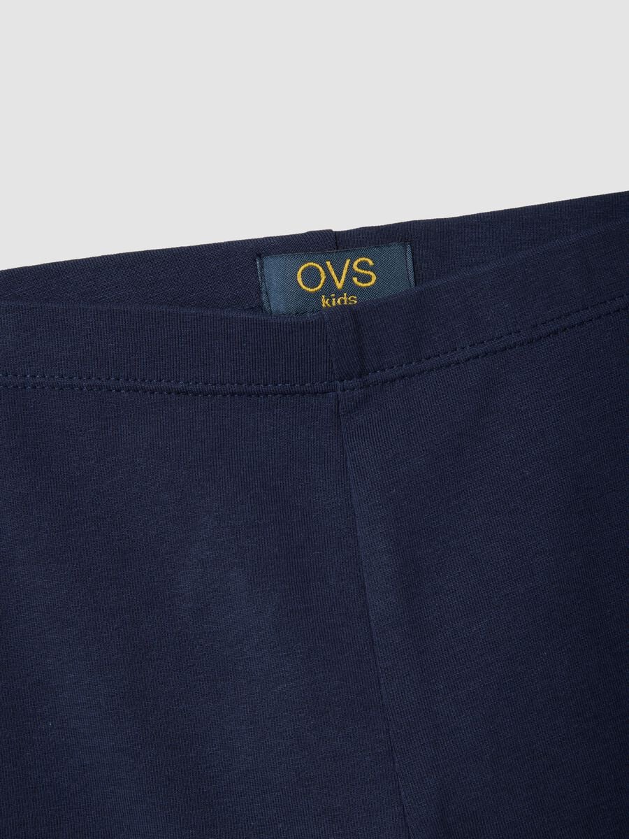Blue organic cotton shorts_2