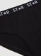 Girls' black stretch cotton briefs, regular fit_2