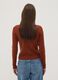 Red cable-knit crew neck jumper, regular fit_3