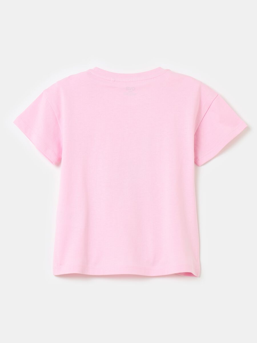 Camiseta de algodón con estampado y strass_1