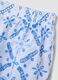 White organic cotton shorts with light-blue embroidery_5