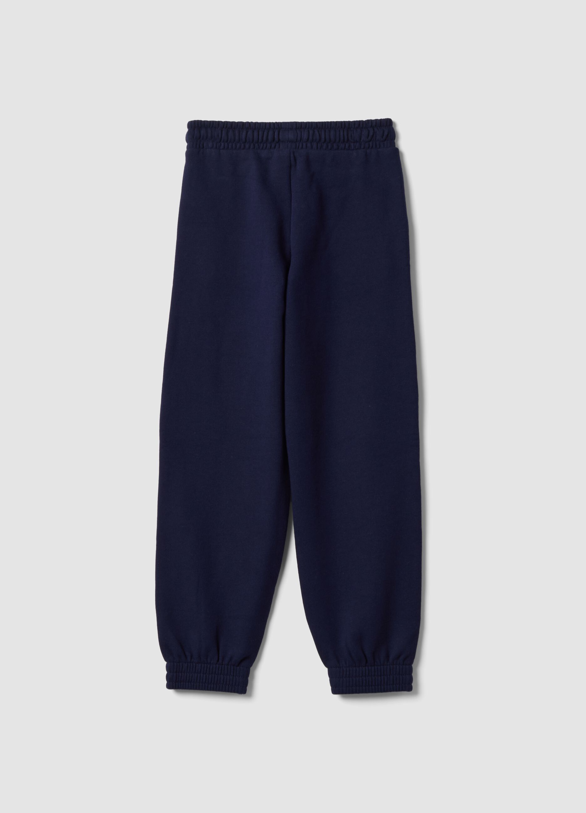 Blue organic cotton joggers