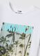 White pure cotton T-shirt with front print, regular fit_1