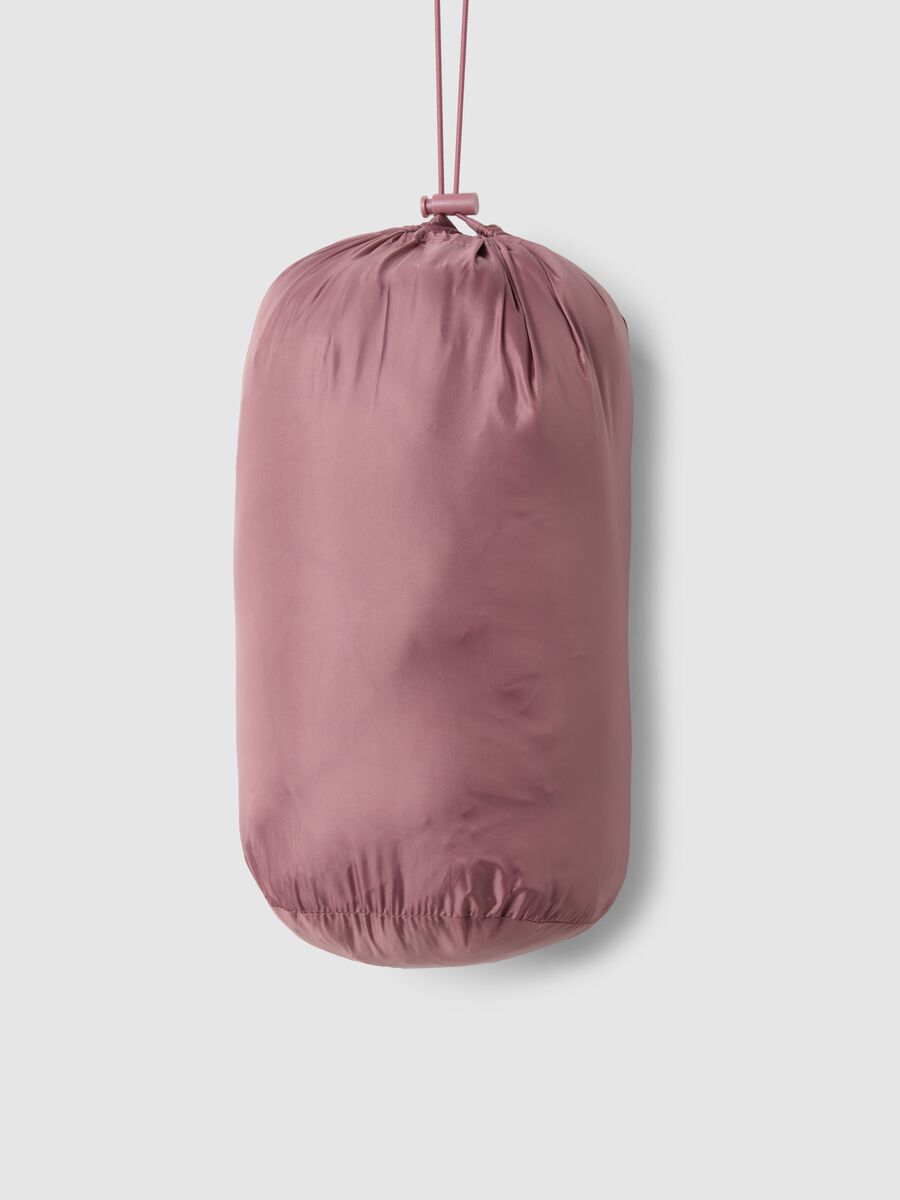 Regular fit pink padded jacket with hood_5