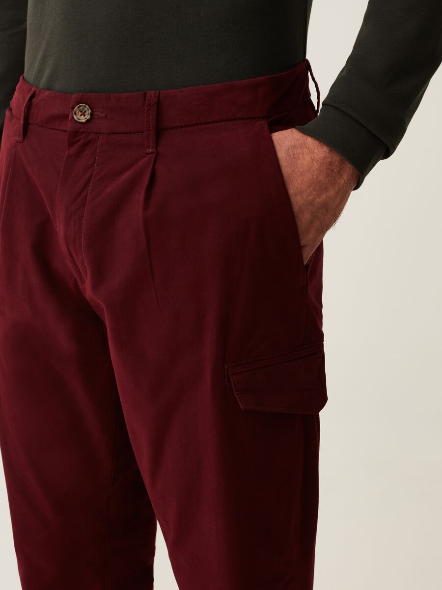 Cargo pants with pin tucks_3
