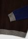 Men&rsquo;s brown crew-neck jumper in stretch wool and alpaca, regular fit_5