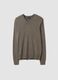 Grauer Pullover aus Viskosemix mit V-Ausschnitt, Regular Fit_0