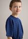 Children's Regular Fit Blue Pure Cotton T-shirt_2