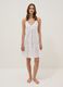 White organic cotton nightdress with straps_0