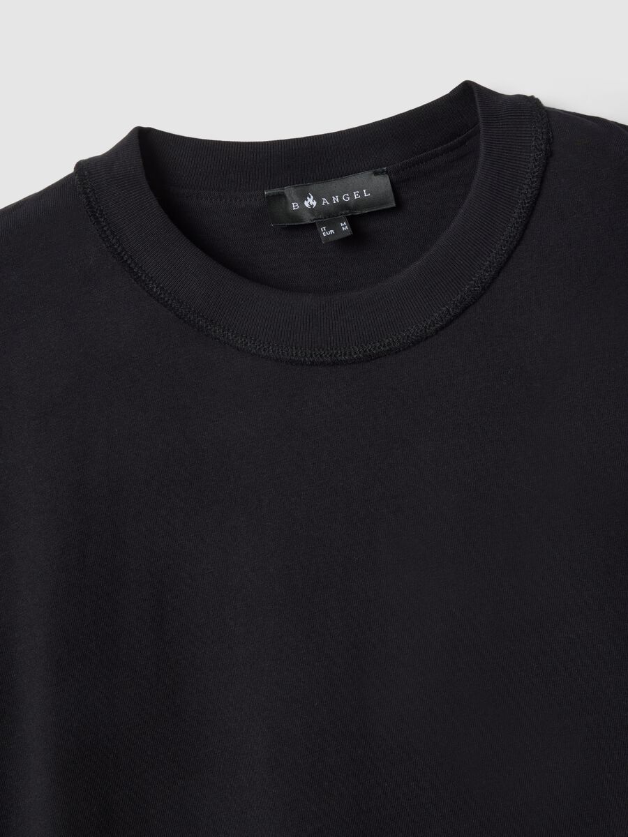 Black pure cotton boxy fit t-shirt_1