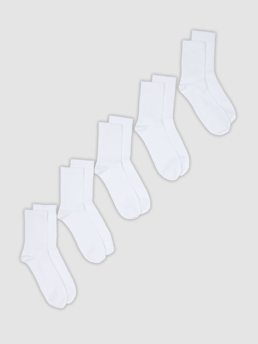 5er-Pack weisse Sportsocken aus Bio-Baumwolle_0