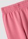 Pink regular-fit fleece cotton joggers_2