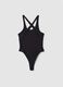 Cross Back Cut Out Swimsuit Black_8