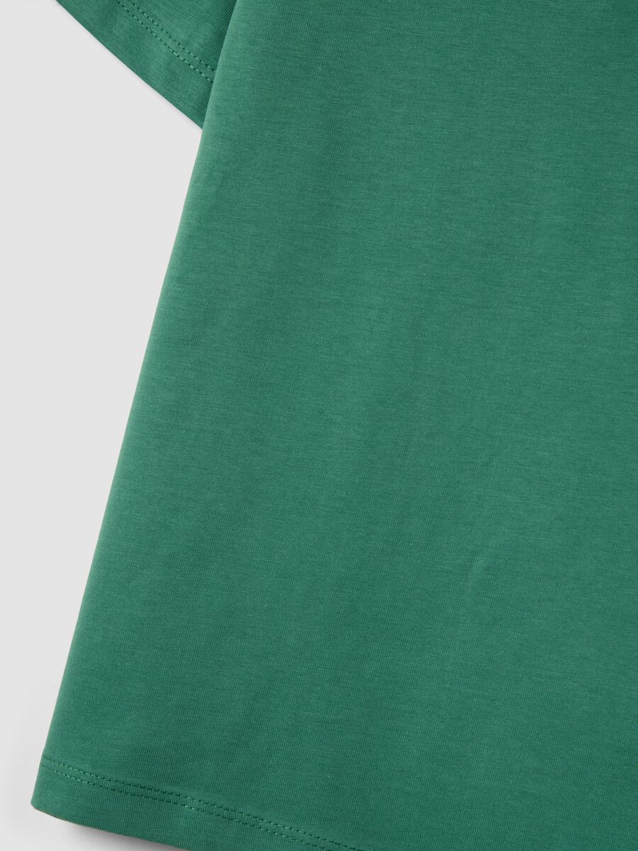 Kids&rsquo; green pure cotton oversized T-shirt_3