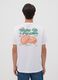 White pure cotton jersey T-shirt with print, regular fit_3
