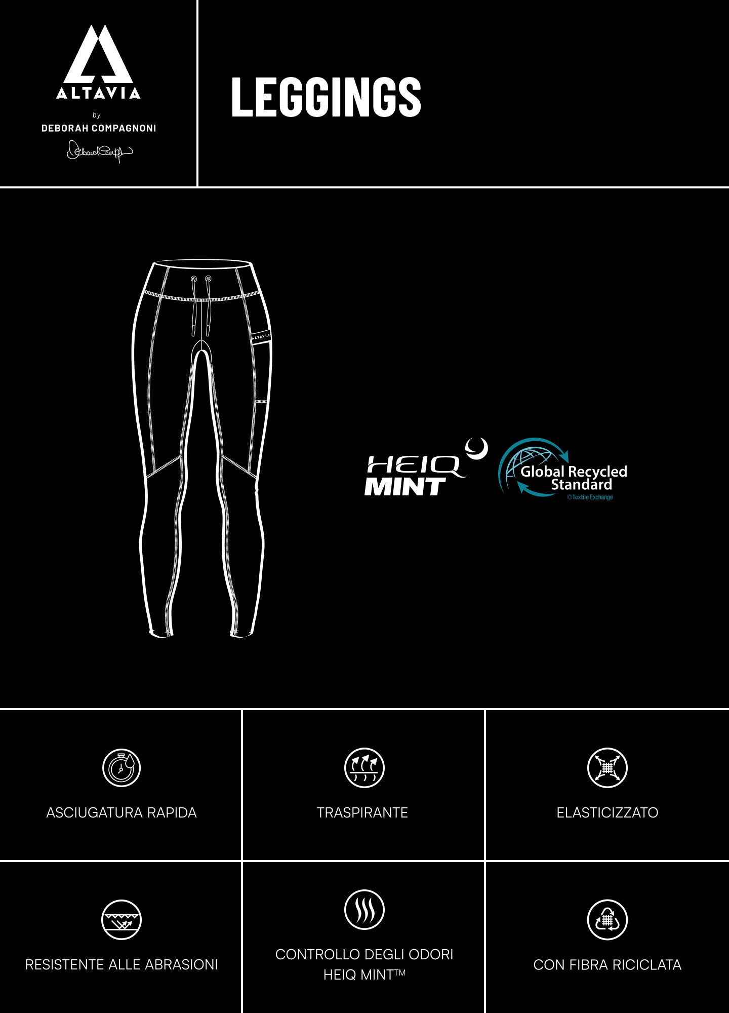 ALTAVIA MIT DEBORAH COMPAGNONI Sportleggings