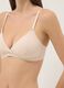 Beige triangle bra with removable padding in stretch fabric_3