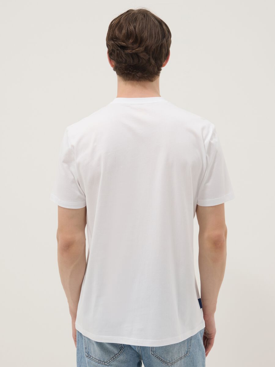 White short-sleeved pure cotton regular-fit T-shirt_3