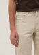 Beige pure cotton regular-fit Bermuda shorts_3