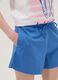 Blue stretch cotton shorts_3