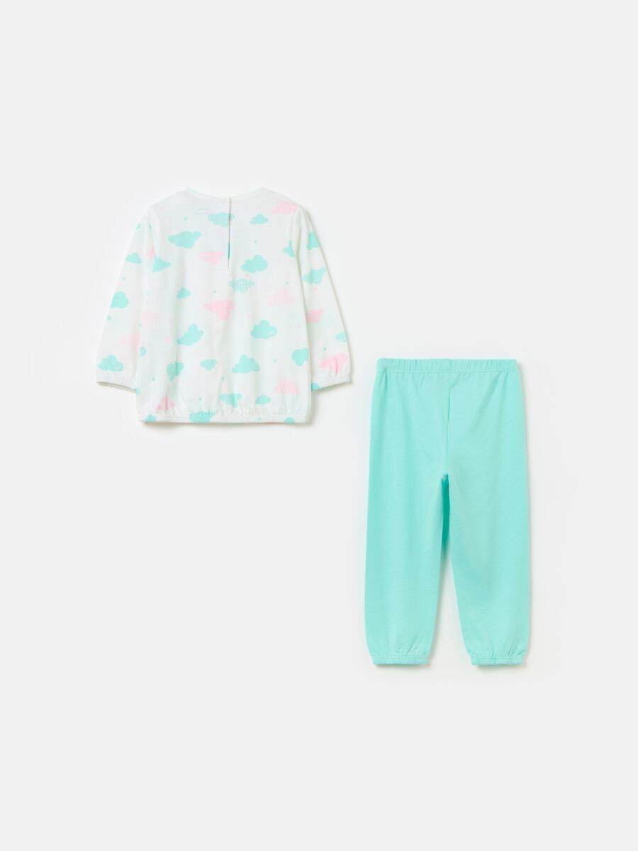 Pijama de algodón orgánico con estampado_1