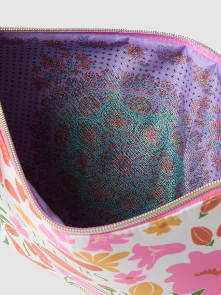 Colourful pure cotton handbag with floral pattern_2