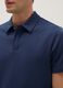 Kurzarm-Poloshirt in blauem Baumwollmix, Regular Fit_3